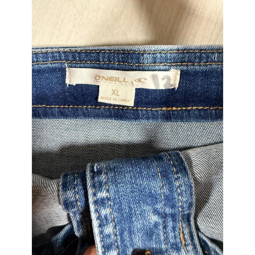 O'Neil Delphina Sleeveless Denim Cropped Top Sweetheart Neckline Size XL - Picture 5 of 11